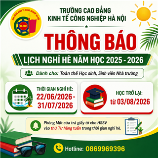 Thông báo lịch nghỉ hè năm học 2025-2026 và lịch học trở lại năm 2026-2027