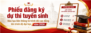 x50Phiếu đăng ký liên thông CĐ lên ĐH Sao đỏ năm 2026